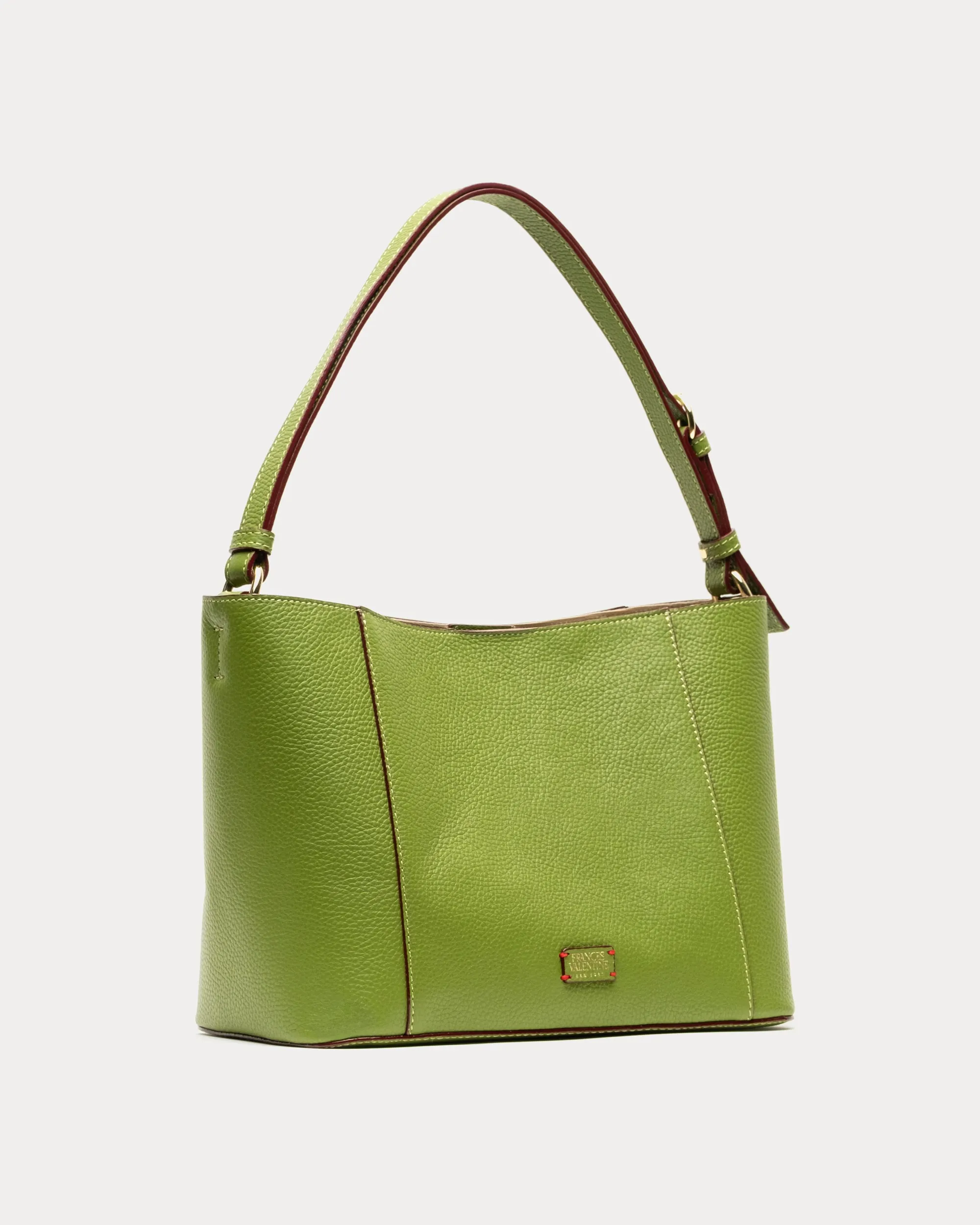 June Hobo Tumbled Leather Green