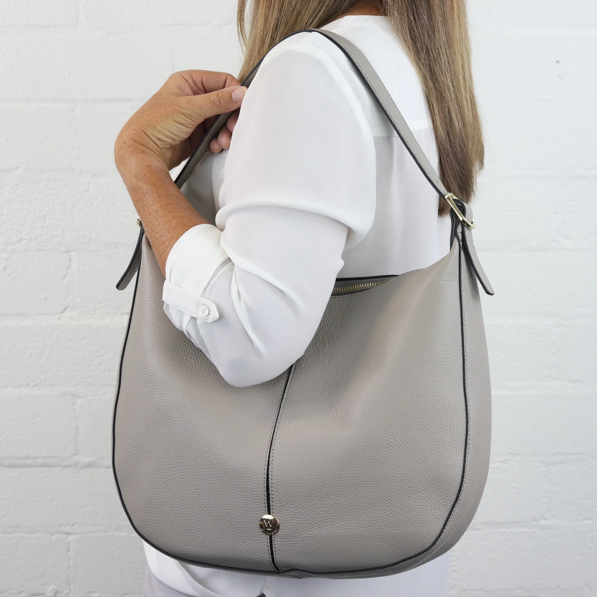 Kelsey ash leather hobo LAST ONE