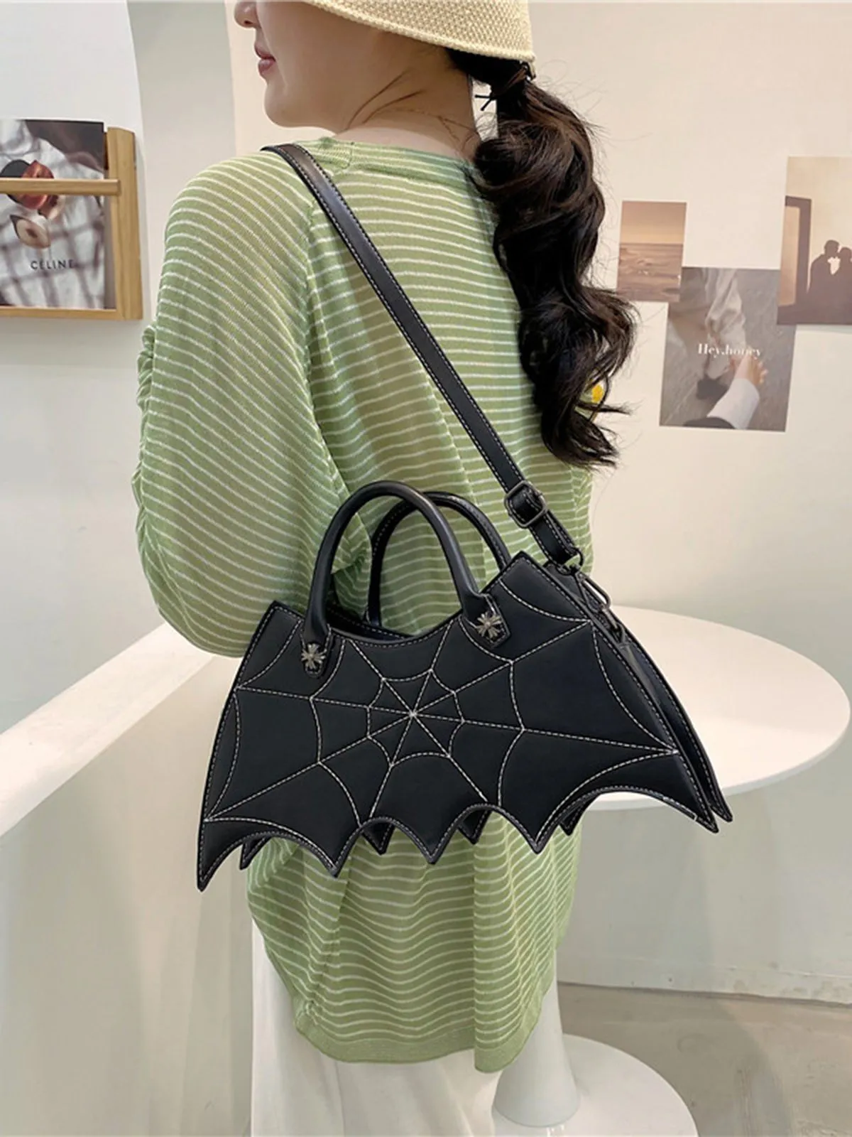 Latest Black Halloween Spider Handbag