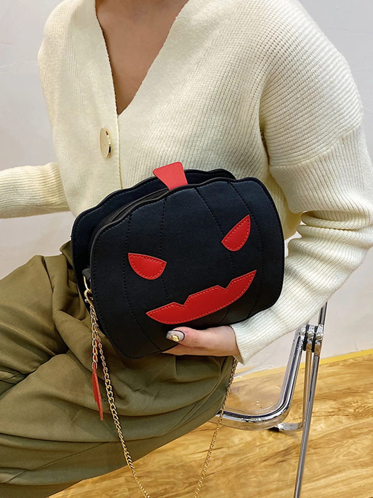 Latest Halloween Pumpkin Shoulder Bag