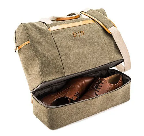 Leather & Canvas Groomsmen Weekend Bag