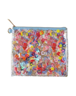 Little Letters Confetti Everything Pouch