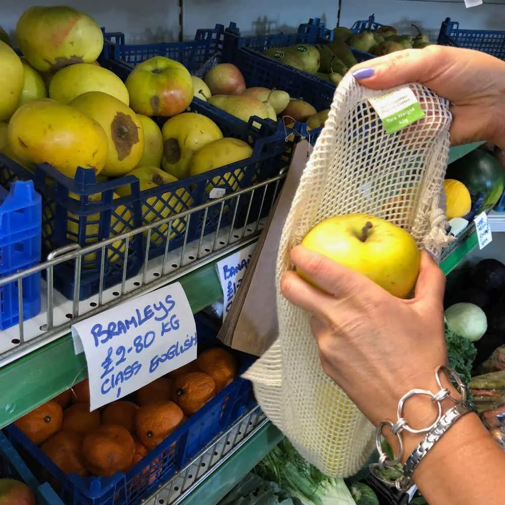 Medium Organic Cotton Mesh Produce Bag (no packaging)