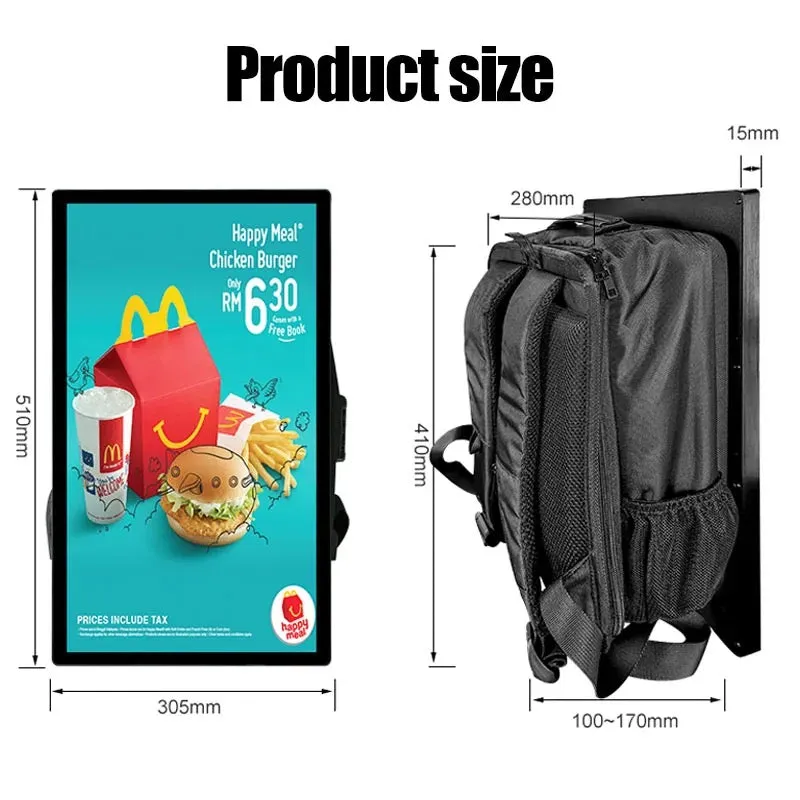 MEYA 22 Backpack Digital LCD Billboard