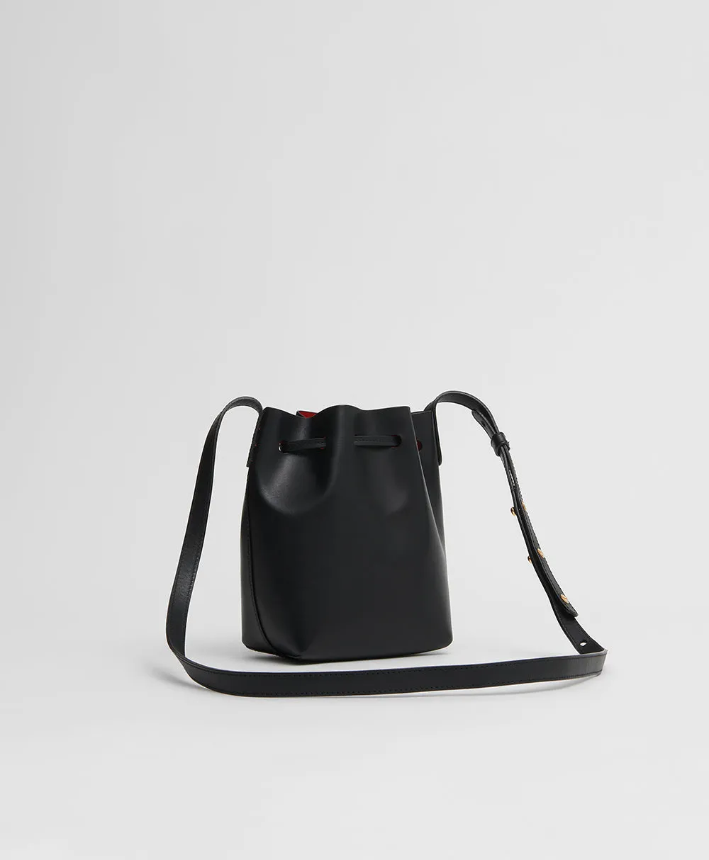 Mini Mini Bucket Bag - Black/Flamma