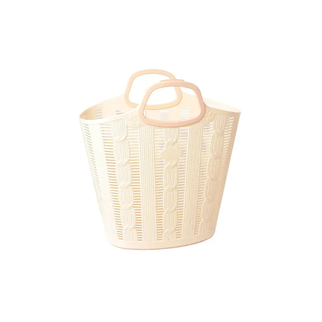 Nayasa Washable And Reusable Beige Shopping Basket/Bag