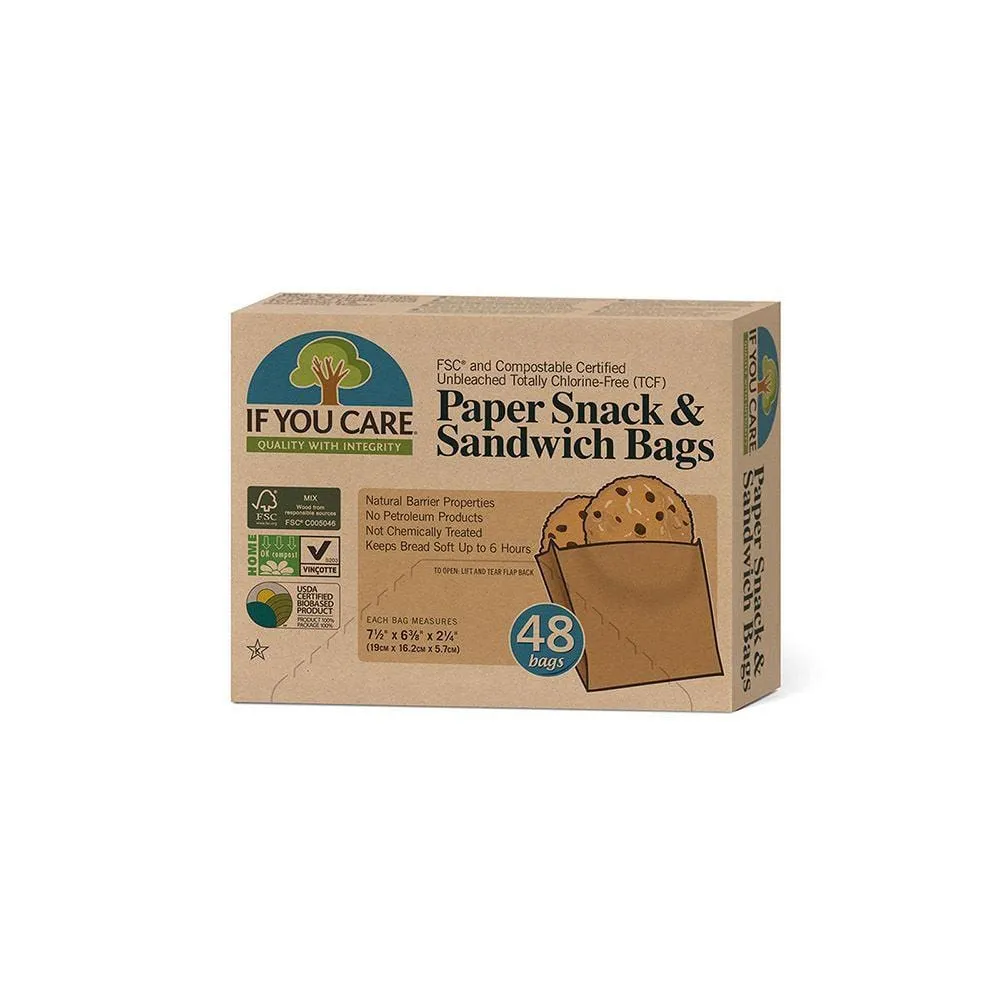 Paper Sandwich & Snack Bags (48)