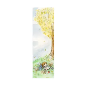 Sleepy Reading Canvas Bookmark