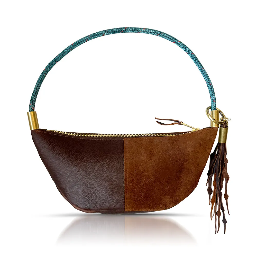 Sling Bag in Brown Leather