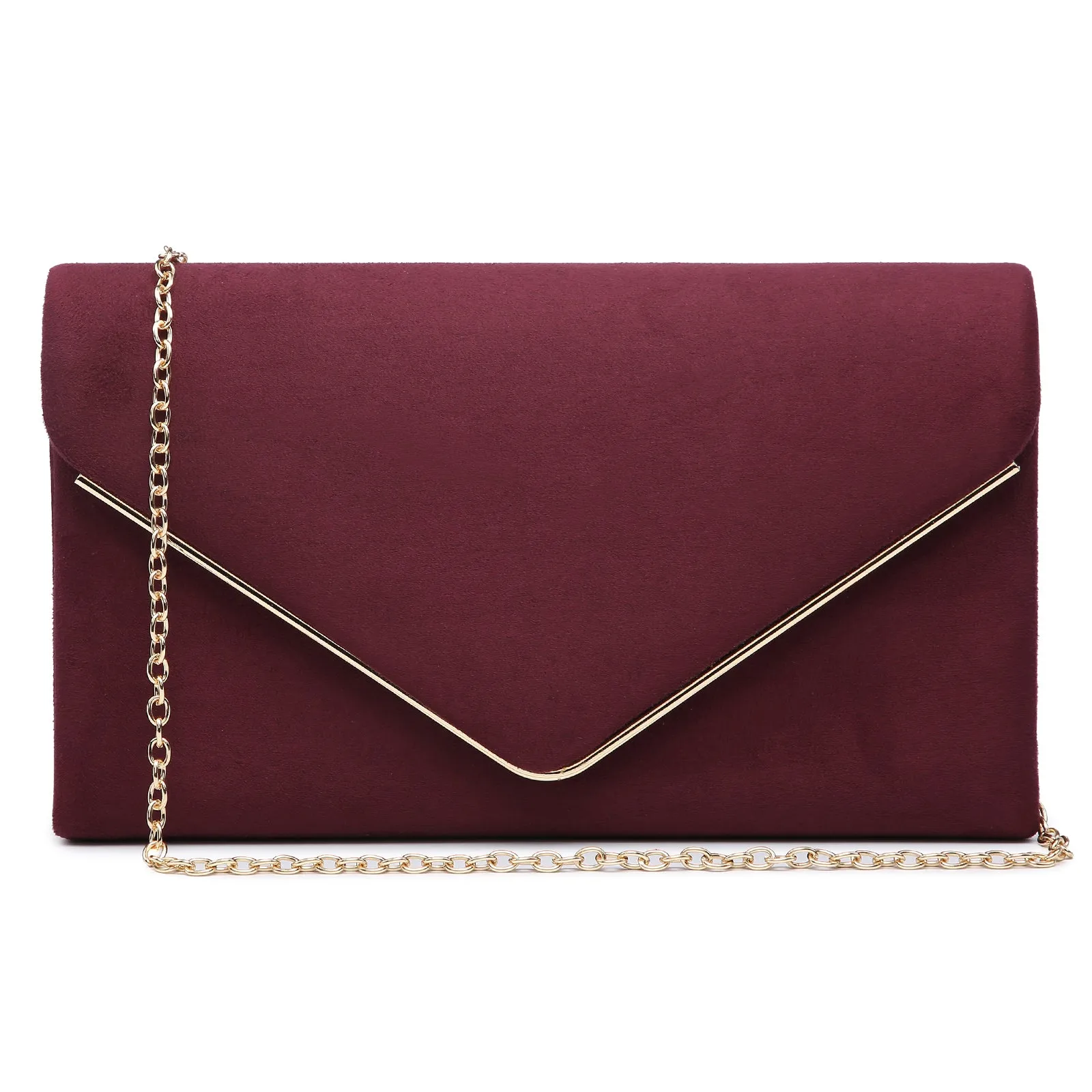 Women Faux Suede Velvet Formal Evening Party Purses